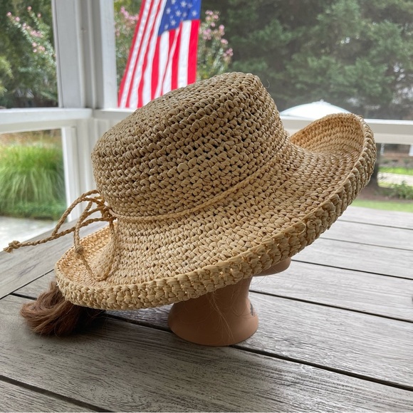 Scala Collection Twisted Raffia Straw Sun Hat - Picture 1 of 5
